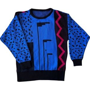1980s Memphis Style sweater